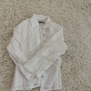 Princess Polly White Button Down Shirt